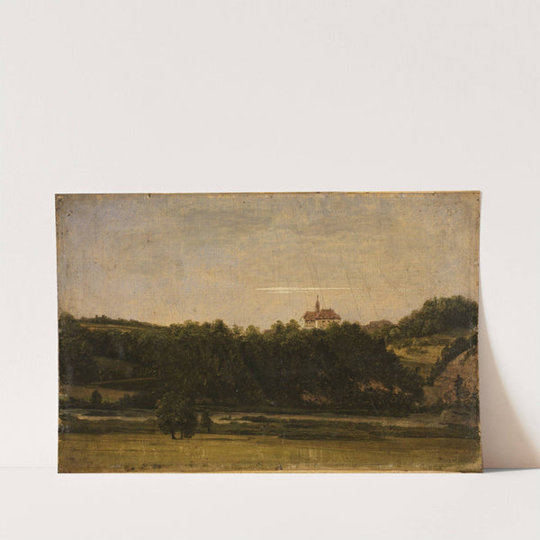 Schloss über Bäumen by Georg Wilhelm Issel