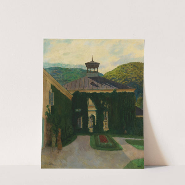 Schloss vor hügeliger Landschaft (1910) by Emil Orlik