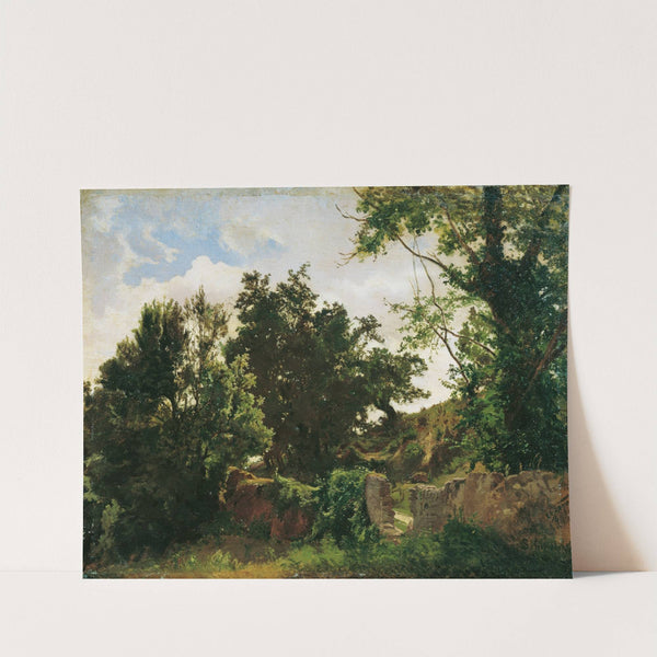 Schlossmauer in Plankenberg by Emil Jakob Schindler