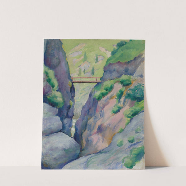 Schlucht in Tegernsee (1910) by August Macke