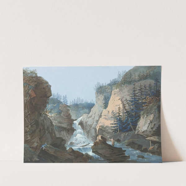 Schlucht mit Wasserfall (1915-1945) by Caspar Wolf