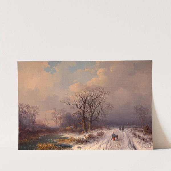 Schneelandschaft by Bernhard Fiedler