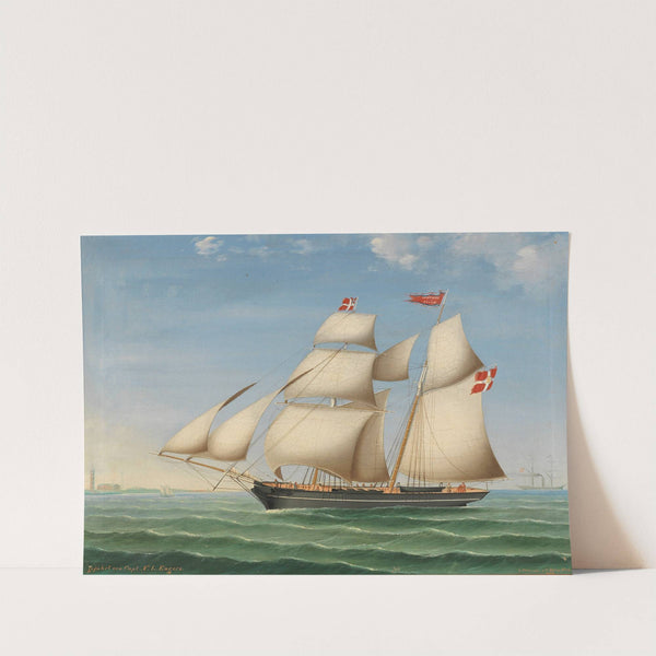 Schonerbrigg 'Johanne and Oluffa, geführt von Capt. N.L.Engers' aus Altona by Lorenz Petersen