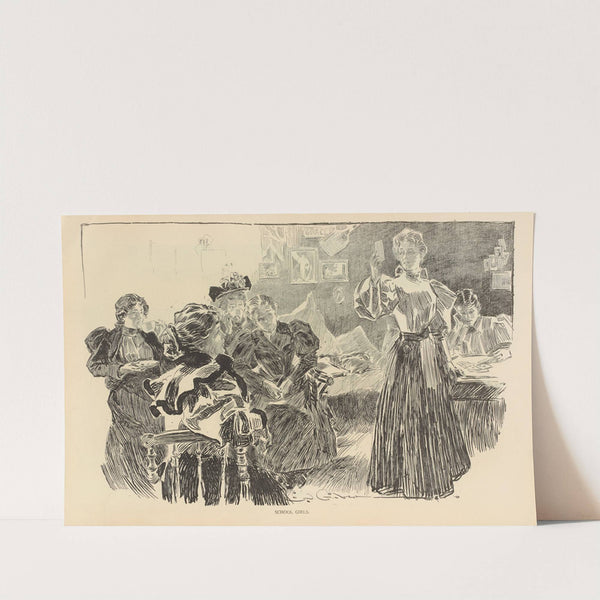 School girls (1893-1900) by Charles Dana Gibson