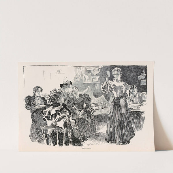 School girls (1896) by Charles Dana Gibson