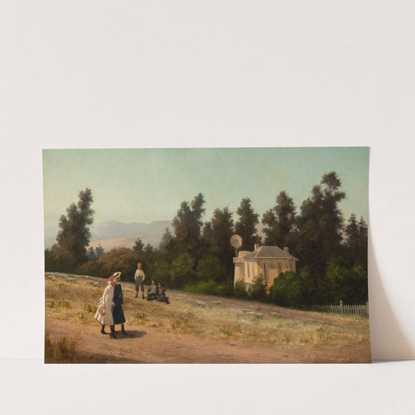 Schoolchildren in Marin, California by Ernest Étienne Narjot