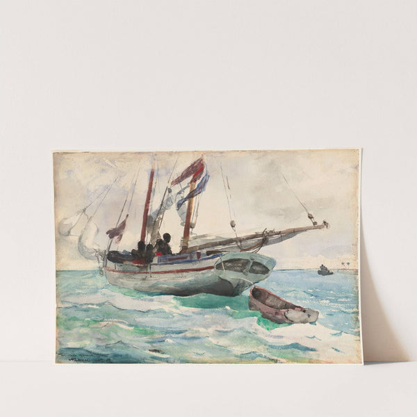 Schooner - Nassau by Winslow Homer