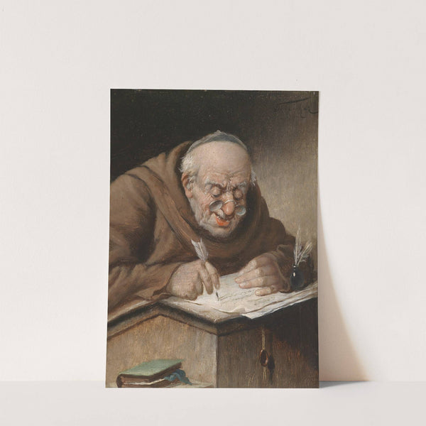 Schreibender Mönch by Carl Schleicher
