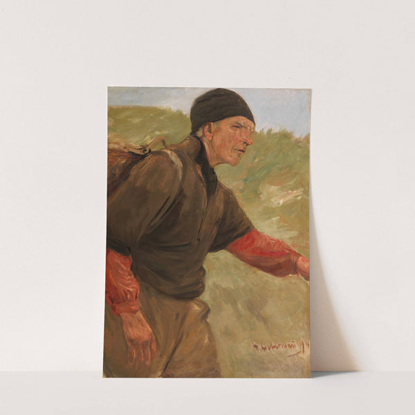 Schreitender Bauer (1894) by Max Liebermann