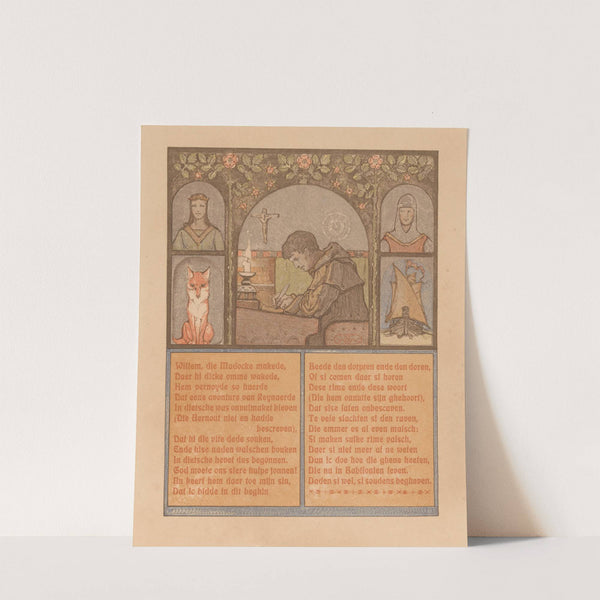 Schrijvende monnik by Bernard Willem Wierink