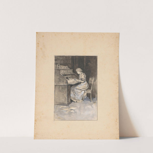 Schrijvende vrouw by Willem Wenckebach