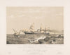 Schroefstoomschip Prins Hendrik der Nederlanden varend op zee Prins Hendrik der Nederlanden (1870-1874)