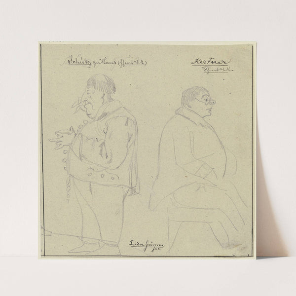 Schütz and Kestner (1820) by Ludwig Emil Grimm