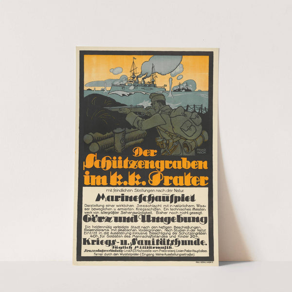 Schützengraben im k. k. Prater by Franz Wacik