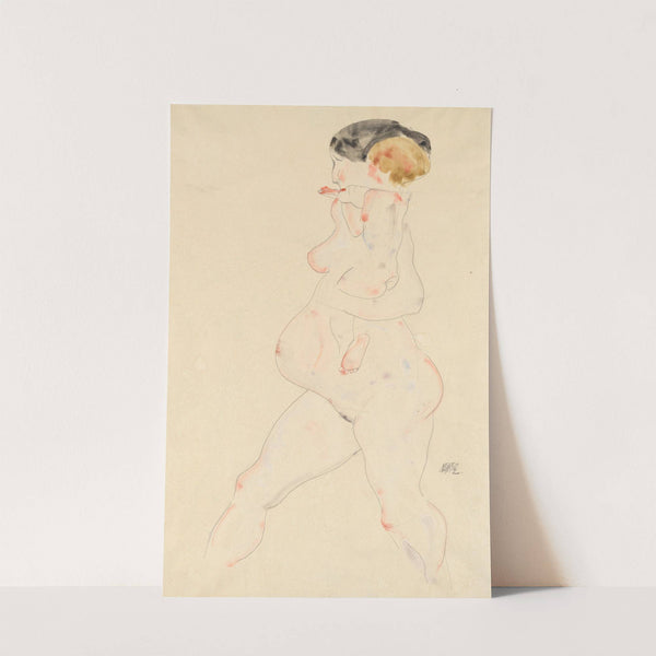 Schwangere Frau mit Kind auf dem Arm (1912) by Egon Schiele