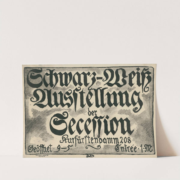 Schwarz-Weiß Ausstellung der Secession (1913) by Emil Orlik