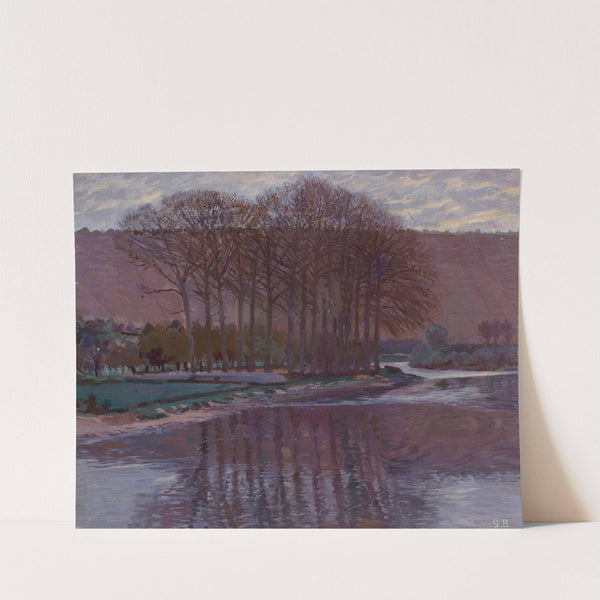 Schwarze Lacke bei Krems by Gustav Bamberger