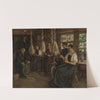 Schwarzwälder Spinnstube by Wilhelm Gustav Friedrich Hasemann