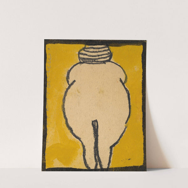 Schwein von hinten by Egon Schiele