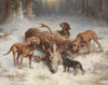 Schweißhunde mit erlegtem Hirsch (1902)
