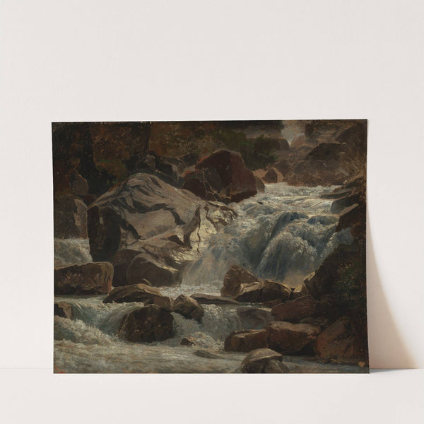 Schweizer Bergbach by Johann Wilhelm Schirmer