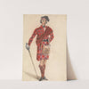 Scotsman with Sword; Modern Dress of a Highland Chieftan by George Walker