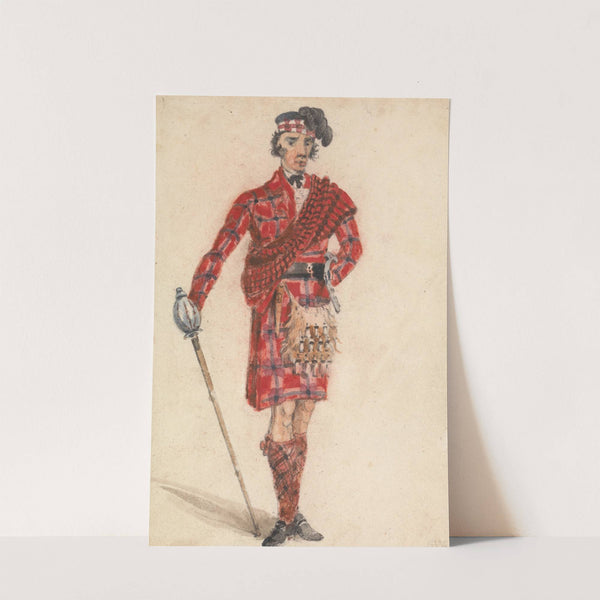 Scotsman with Sword; Modern Dress of a Highland Chieftan by George Walker