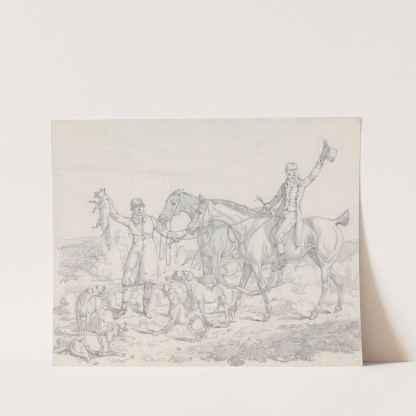 ‘Scraps’, No. 26: Hunting – The Kill, Fox About to be Thrown to the Hounds by Henry Thomas Alken