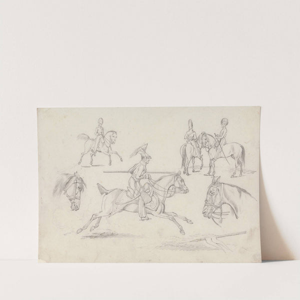 ‘Scraps’, No. 8: Scenes of a Lancer and Other Cavalry (1823) by Henry Thomas Alken