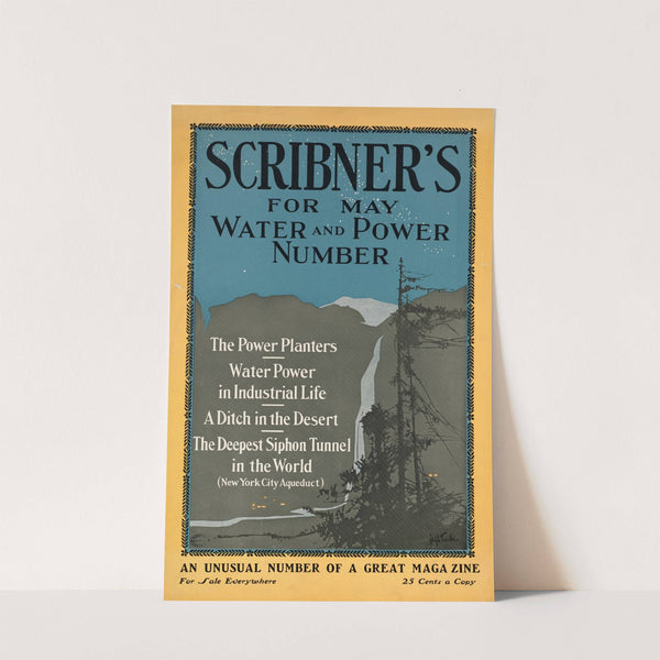 Scribner’s for May, water & power number (ca. 1890–1920) by Adolph Treidler