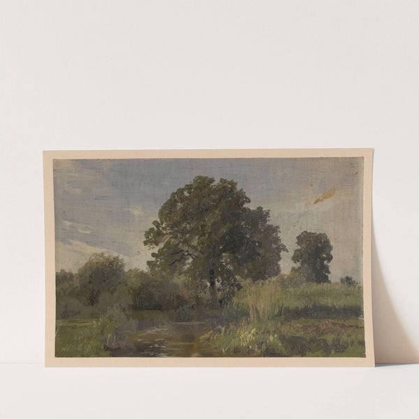Scrub and trees by the River Barycz (1850-1881) by Adolf Dressler