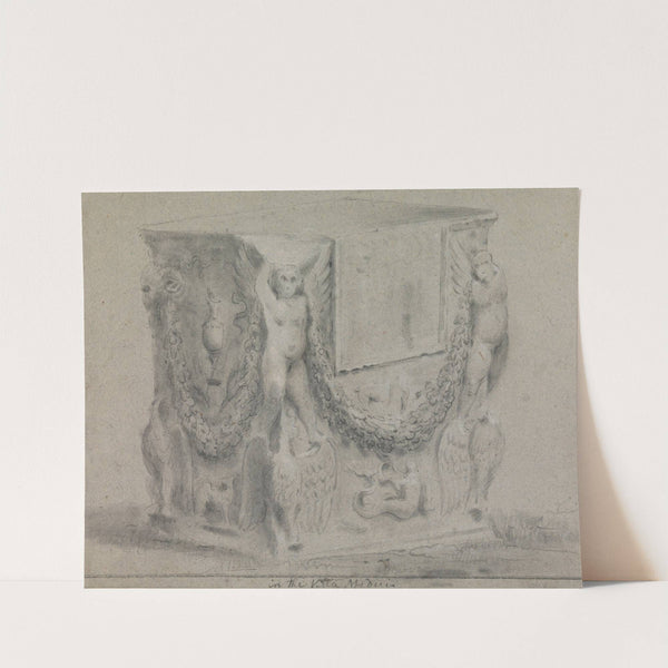 Sculpted Plinth in the Villa Medici by Richard Wilson