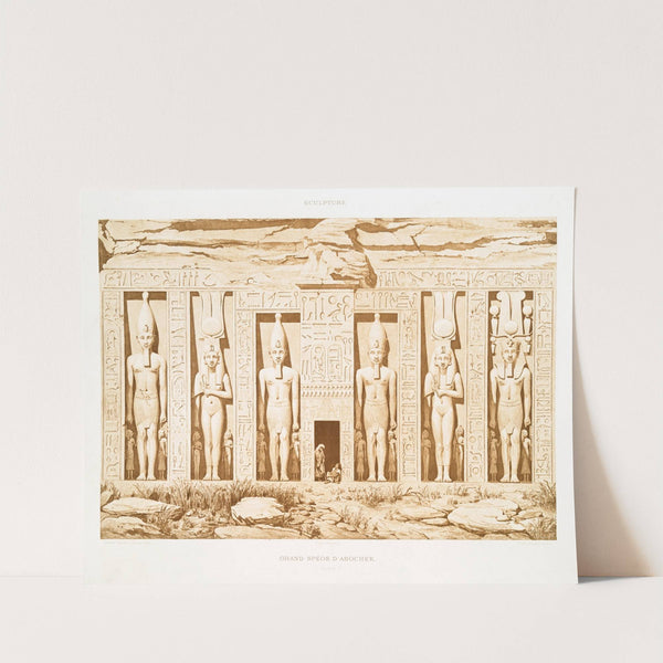 Sculpture; grand spéos d'Abochek (Nubie) by Émile Prisse d'Avennes