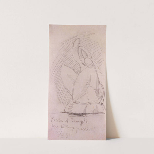 Sculpture of A. Zamoyek by Stanisław Ignacy Witkiewicz