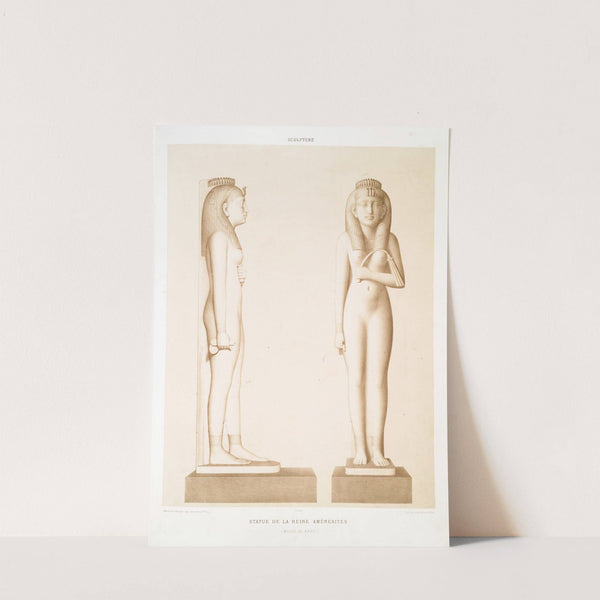 Sculpture; statue de la reine Aménéritès (Musée du Kaire) by Émile Prisse d'Avennes