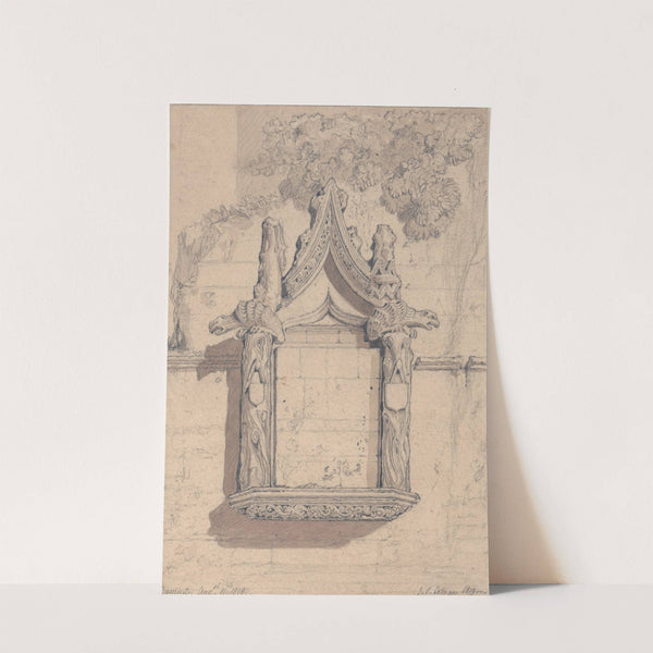 Sculpture upon a House on the North Side of the Cathedral at Bayeux (1819) by John Sell Cotman