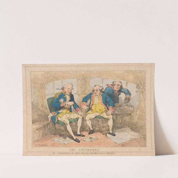 Sea amusement. Or Commanders in Chief of cup and ball on a cruize (1785) by Thomas Rowlandson