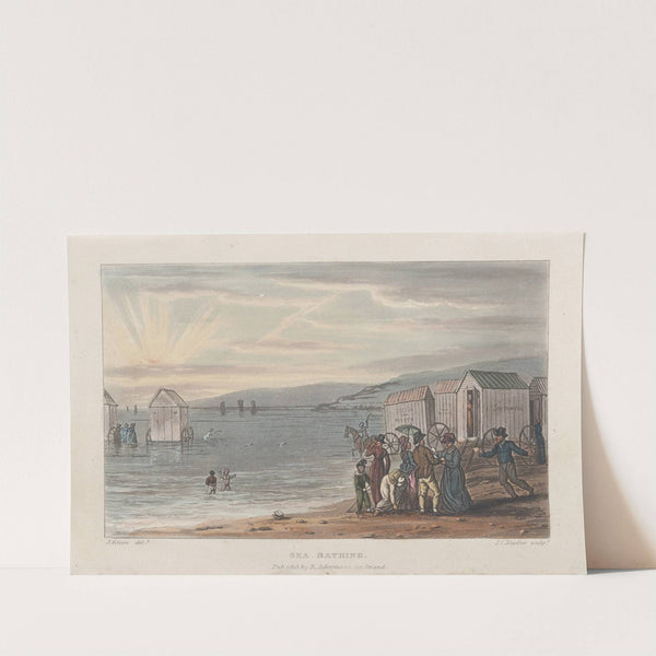 Sea Bathing (1813) by Thomas Rowlandson