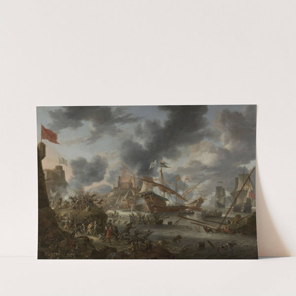 Sea battle between Christians and the Turks (1657) by Jan Peeters the elder