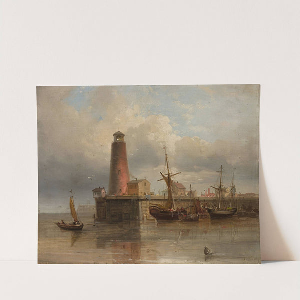 Sea harbour by Eduard Schmidt