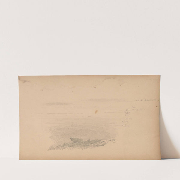 Sea Scape with Color Notations (1859) by Sanford Robinson Gifford