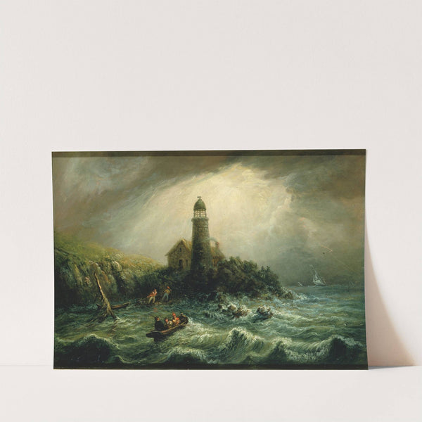 Sea View Of Cape Poge Lighthouse by Charles Hubbard