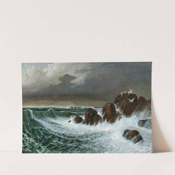 Seagulls In The Storm by Octave Penguilly-L'haridon