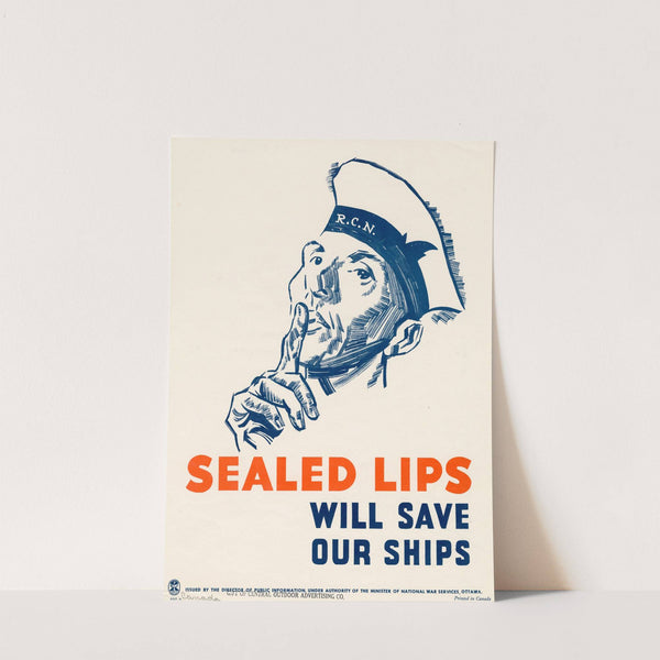 Sealed Lips Will Save Our Ships by Anonymous