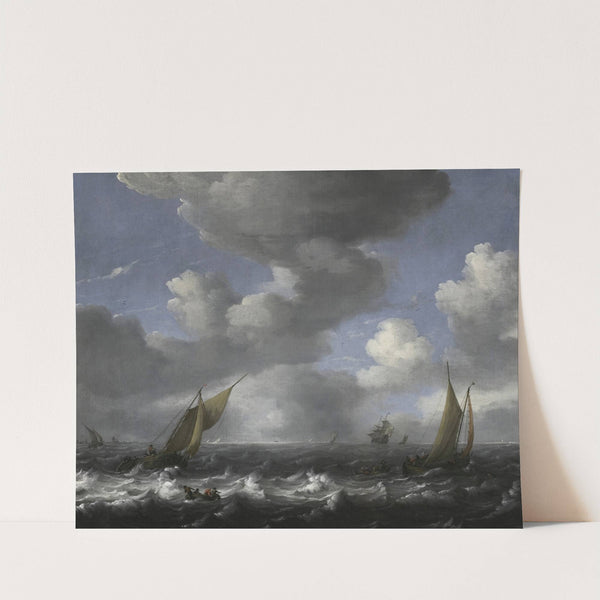 Seascape and Fishing Boats (1708) by Ludolf Backhuysen