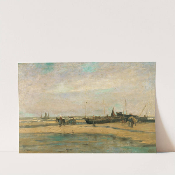 Seascape at De Panne  by Louis Artan