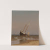 Seascape, Beached Boat (Ashore on Salisbury Beach) (1872) by Alfred Thompson Bricher