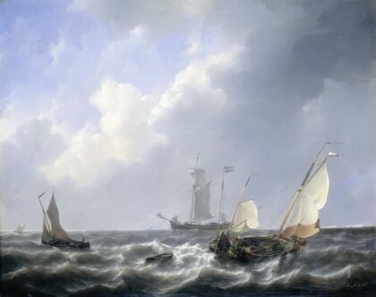 Seascape from the Zeeland Waters, near the Island of Schouwen