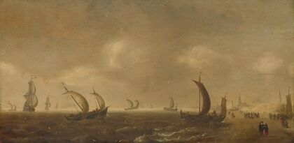 Seascape on the Beach at Scheveningen