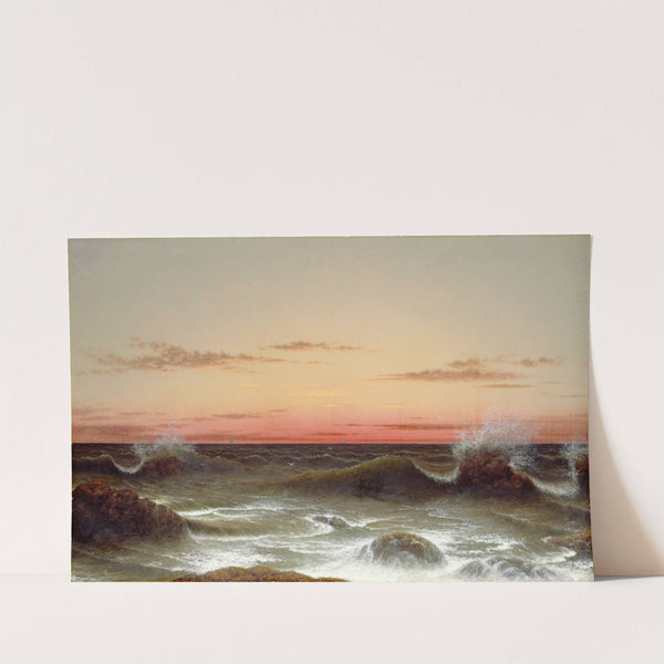 Seascape; Sunset (1861) by Martin Johnson Heade